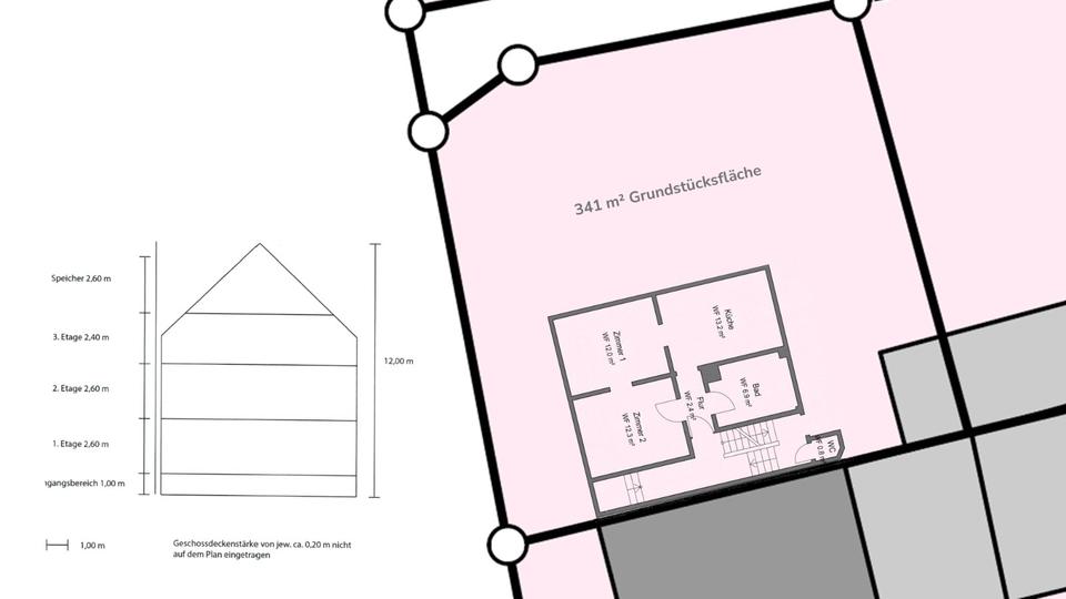 Doppelhaushälfte Pforzheim Eutingen - 7 Zimmer, 152 m&sup2;, 450.000&euro; | Angebot:26703475