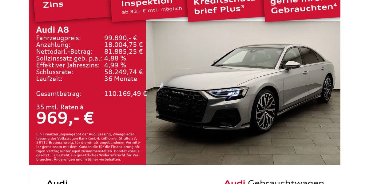 Audi A8 10.826 km 99.890 &euro; Dresden 01067
