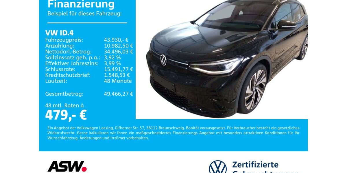 VW ID.4 8.990 km 43.930 &euro; Neckarsulm 74172