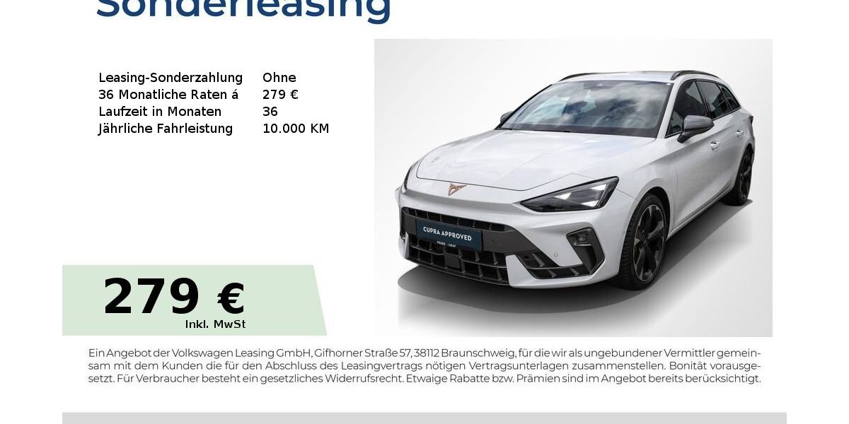 Cupra Leon 20.350 km 30.880 &euro; Forchheim 91301