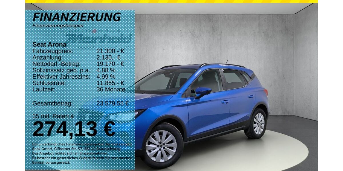 Seat Arona 5.000 km 20.488 &euro; Auerbach/Rebesgrün 08209