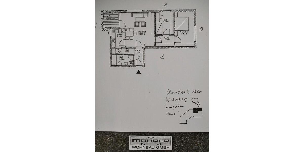 helle 3 Zimmer, Erdgeschosswohnung, LL Ost 3 zimmer