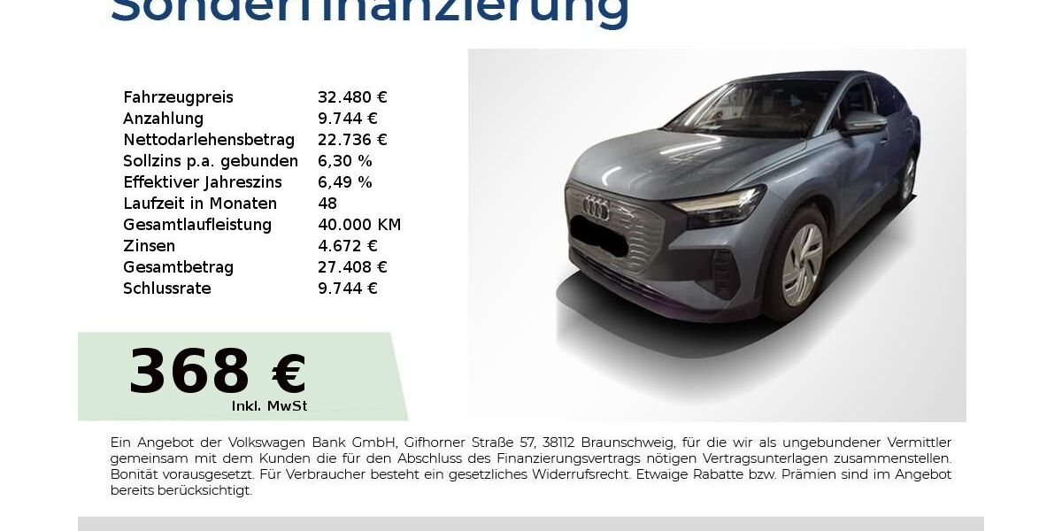 Audi Q4 e-tron 52.600 km 32.480 &euro; Höchstadt an der Aisch 91315