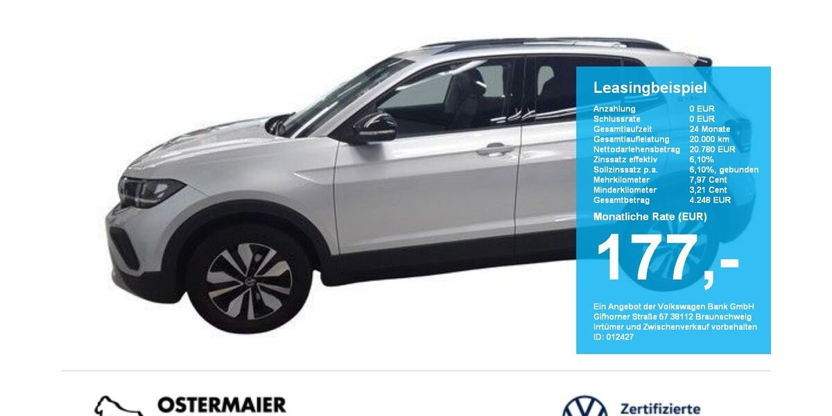 VW T-Cross 5.790 km 20.780 &euro; Vilsbiburg 84137