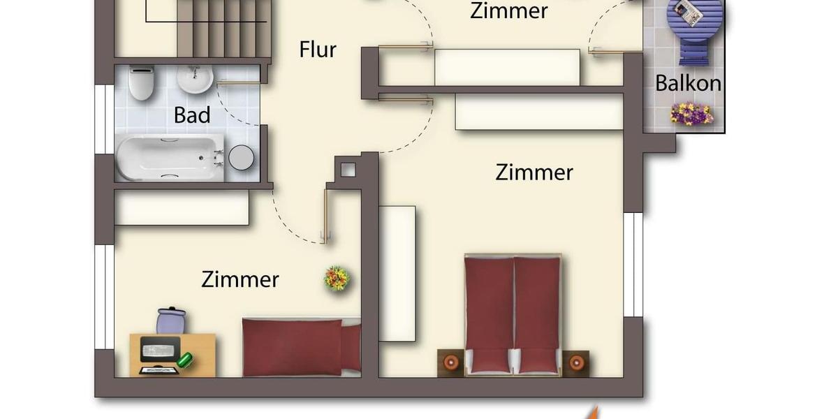 Doppelhaushälfte Balingen - 6 Zimmer, 130 m&sup2;, 1.200&euro; | Angebot:25718065