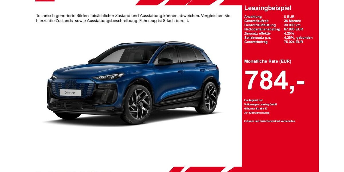 Audi Q6 e-tron 18.661 km 67.885 &euro; Gütersloh 33334