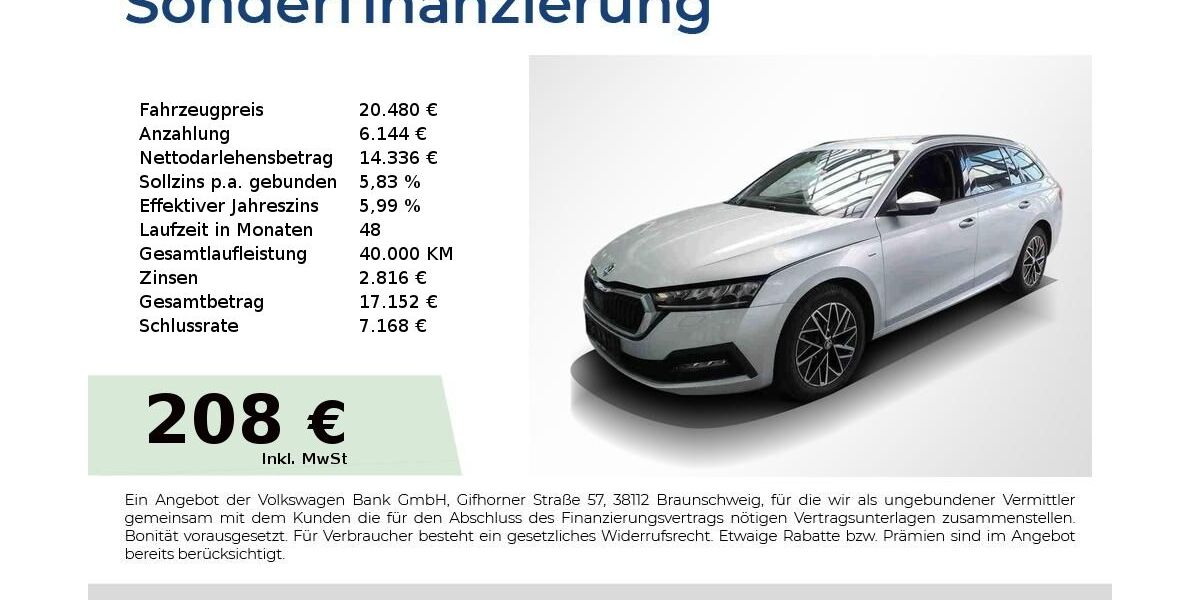 Skoda Octavia 88.150 km 20.480 &euro; Nürnberg 90431