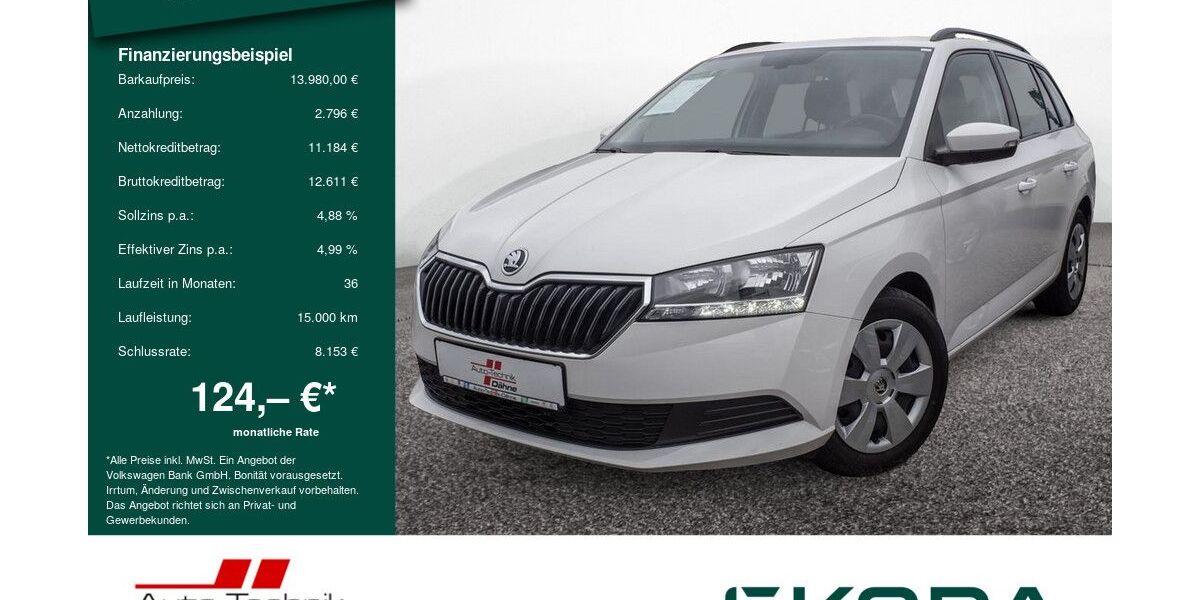Skoda Fabia 41.331 km 13.480 &euro; Wittenberge 19322
