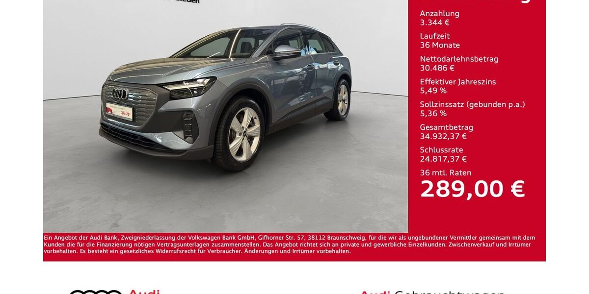 Audi Q4 e-tron 19.750 km 33.830 &euro; Giessen 35394