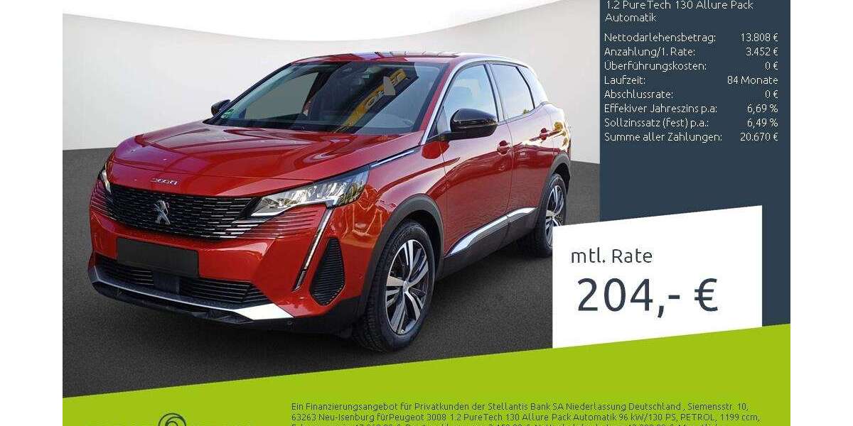 Peugeot 3008 49.050 km 17.260 &euro; Bocholt 46395