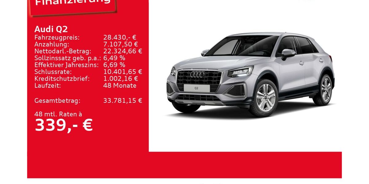 Audi Q2 9.052 km 28.430 &euro; Ulm 89073
