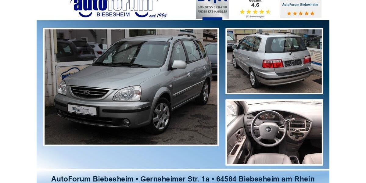 Kia Carens 88.000 km 4.999 &euro; Biebesheim 64584