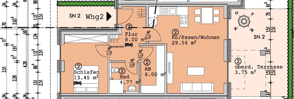 Erdgeschoßwohnung Bad Zwischenahn - 2 Zimmer, 66 m&sup2;, 915&euro; | Angebot:26383526