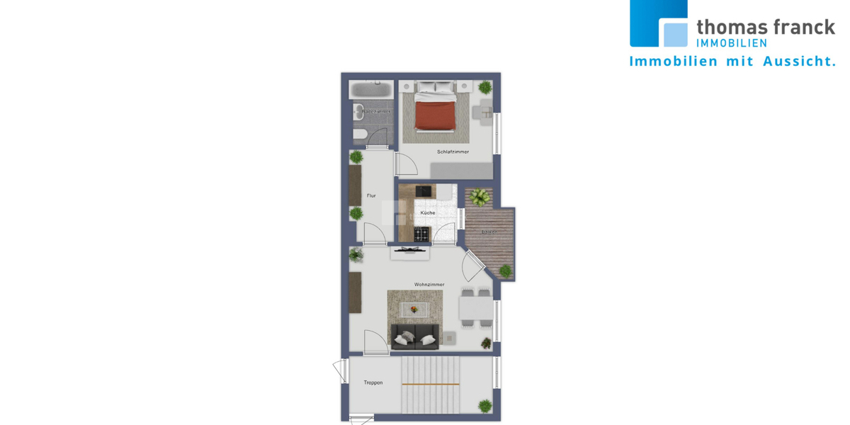 Morgensonne auf dem Balkon: 2-Zi. mit EBK, Parkett & Keller in der Weststadt - Etagenwohnung Schwerin Weststadt | Angebot:26874552