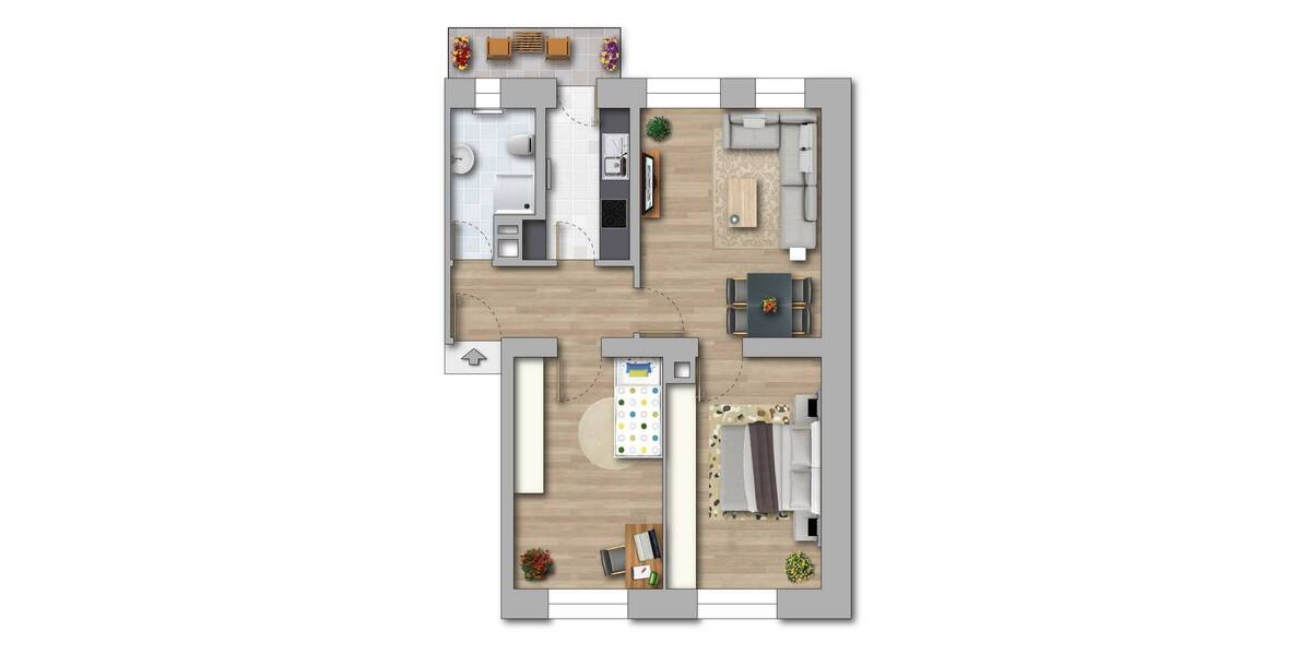 Etagenwohnung Plauen Preißelpöhl - 3 Zimmer, 61 m&sup2;, 279&euro; | Angebot:26885999