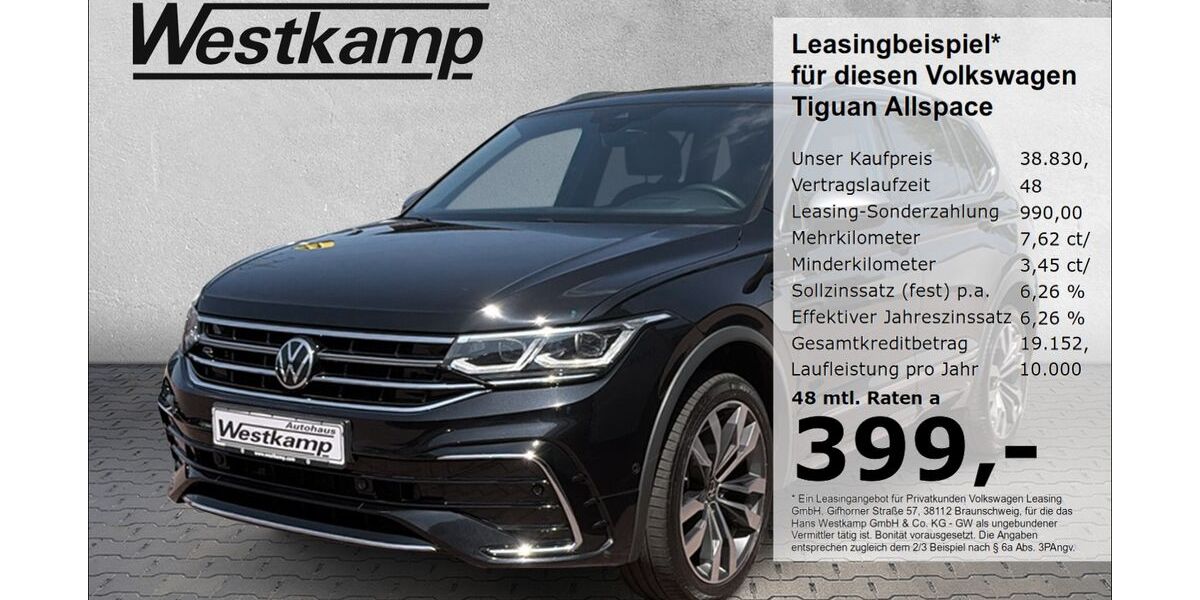 VW Tiguan Allspace 34.350 km 38.830 &euro; Frechen 50226
