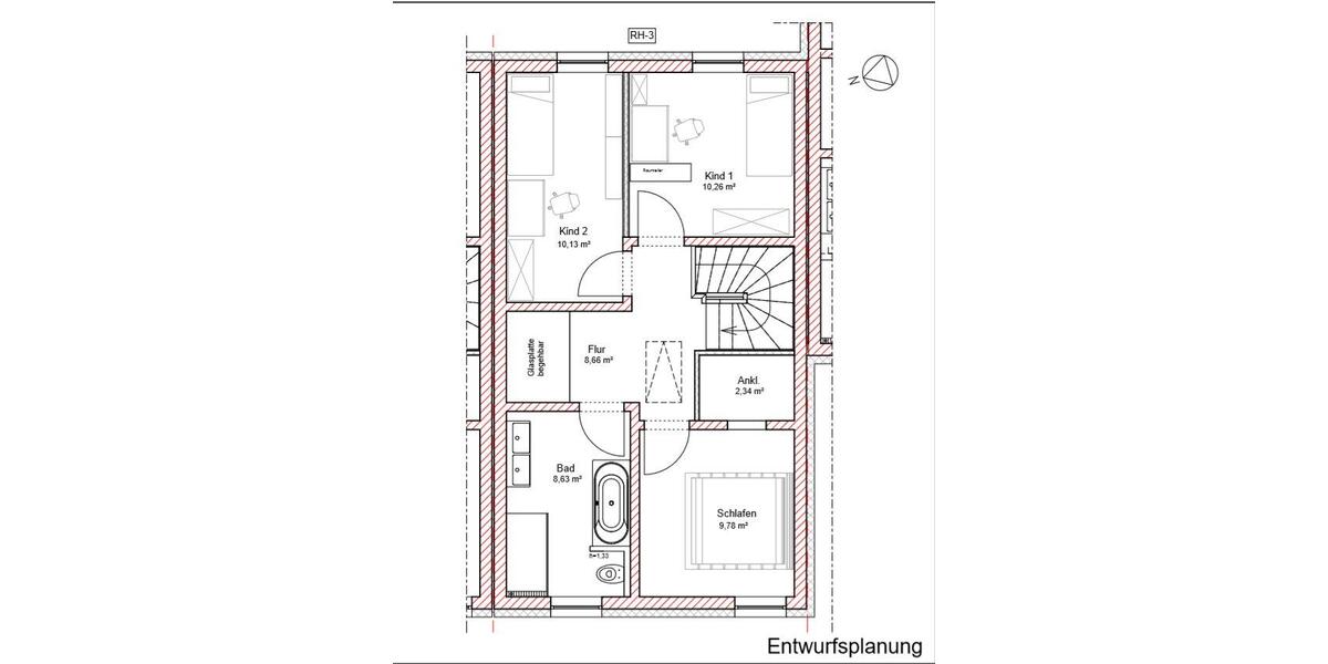 Reihenhaus Magdeburg Lemsdorf - 4 Zimmer, 101 m&sup2;, 353.500&euro; | Angebot:27055307