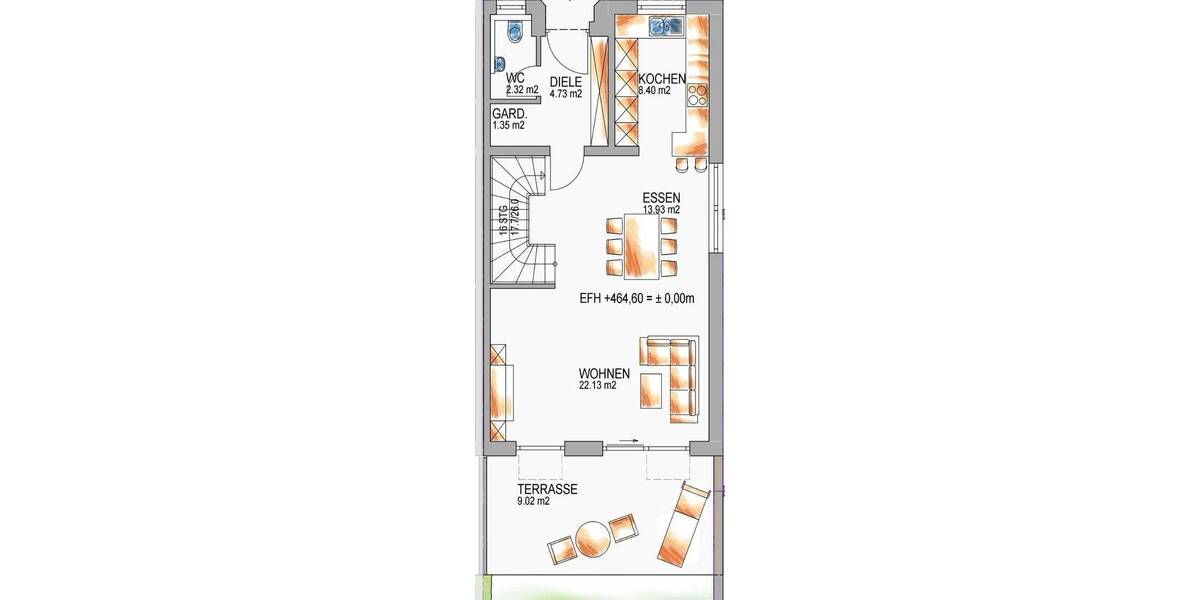 Reihenendhaus Ellwangen Kellerhaus - 5 Zimmer, 146 m&sup2;, 1.700&euro; | Angebot:26824063