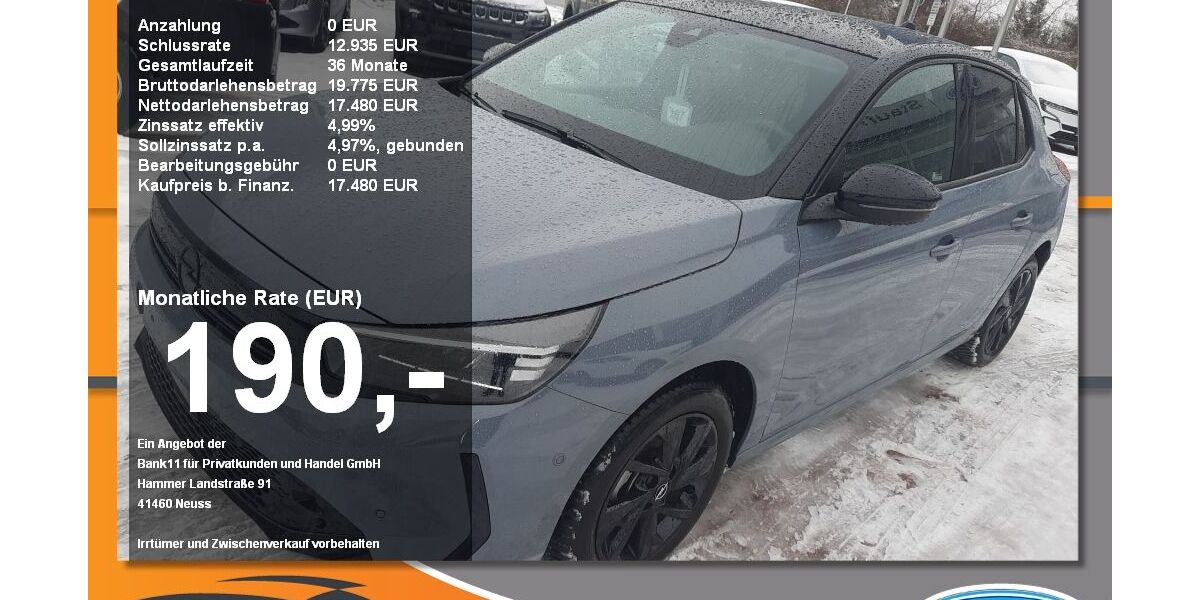 Opel Corsa 28.207 km 17.480 &euro; Neustadt / Donau 93333