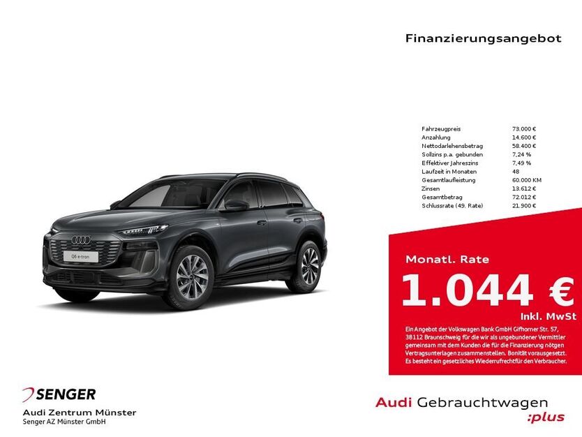 Audi Q6 e-tron 3.672 km 73.000 € Münster 48153