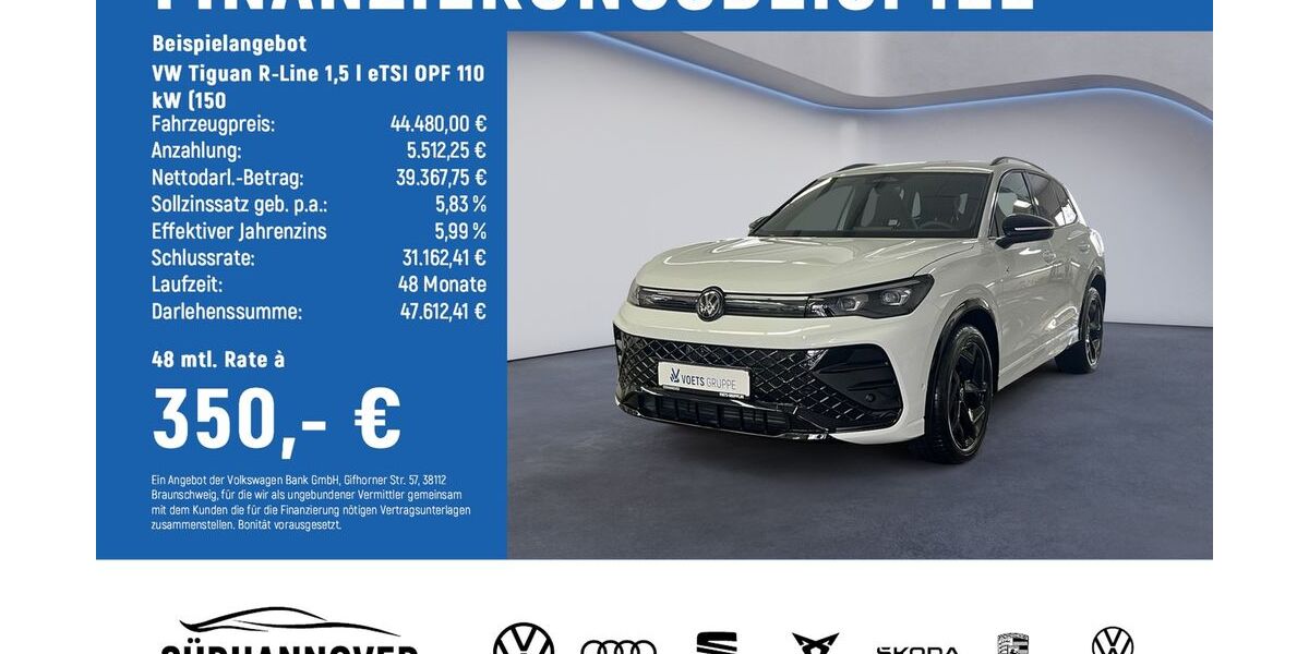 VW Tiguan 2.000 km 44.480 &euro; Göttingen 37081