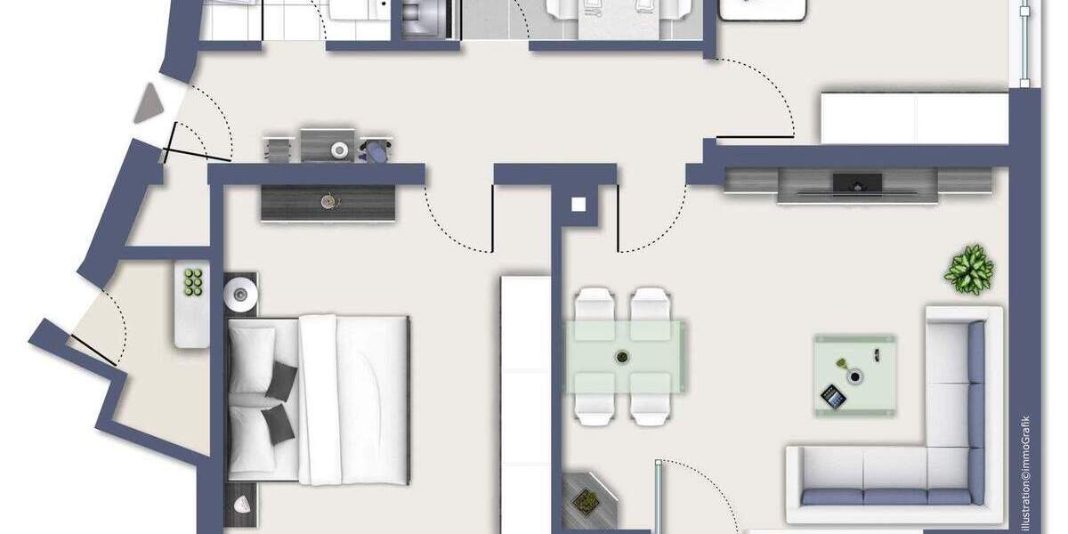 Etagenwohnung Hardheim - 3 Zimmer, 63 m&sup2;, 114.000&euro; | Angebot:25686726