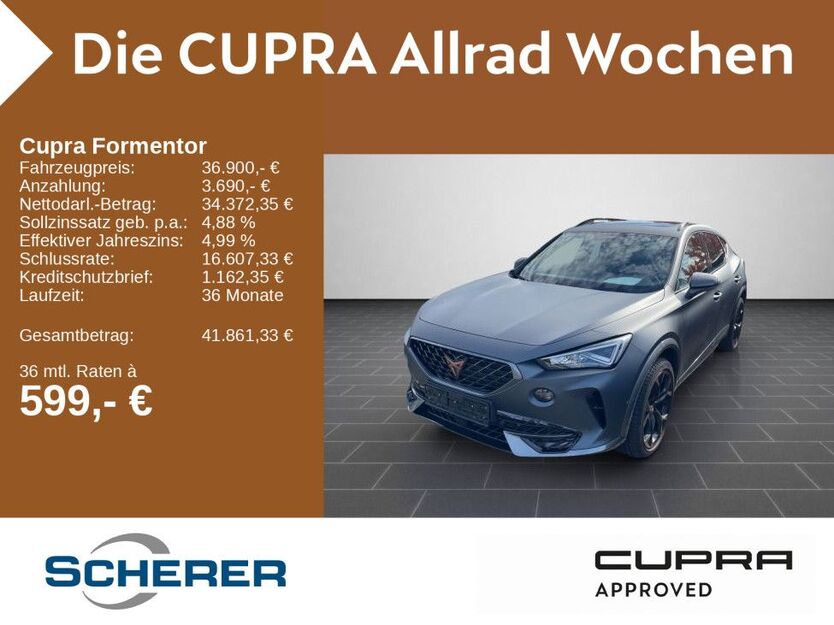 Cupra Formentor 22.855 km 36.900 € Ladenburg 68526