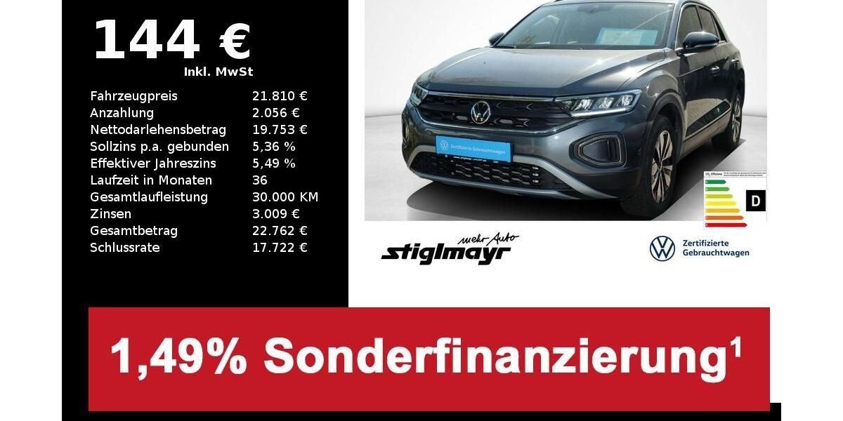 VW T-Roc 25.486 km 21.810 &euro; Schrobenhausen 86529