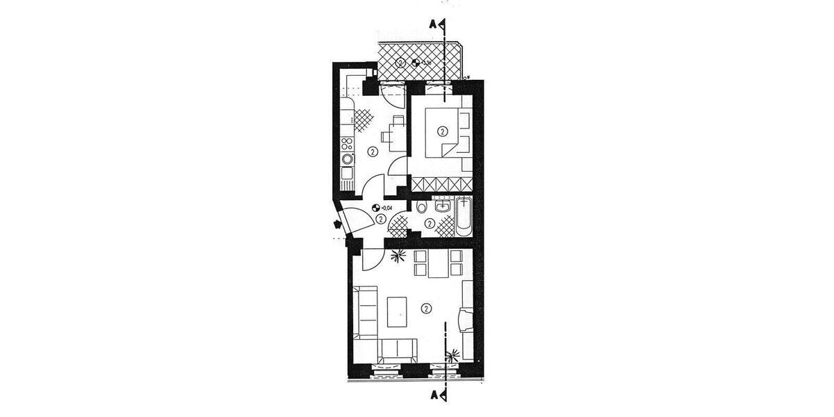 Erdgeschoßwohnung Zwickau Zwickau-Nord - 2 Zimmer, 54 m&sup2;, 345&euro; | Angebot:26681010