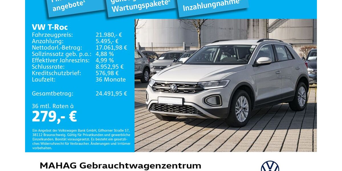 VW T-Roc 27.878 km 21.980 &euro; München 80935