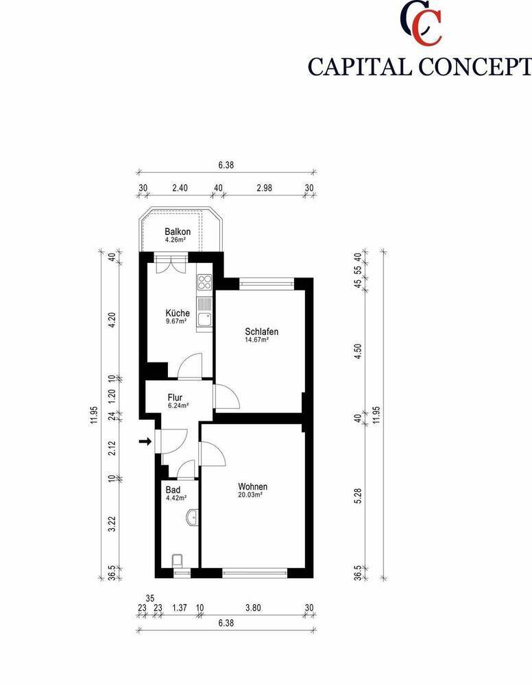 Bezugsfreie 2-Zimmer-Eigentumswohnung im idyllischen Wilhelmsruh