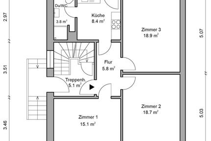 Frisch renovierte 3-Zimmer-EG-Wohnung mit Garten (Zentrumsnah) 3 zimmer