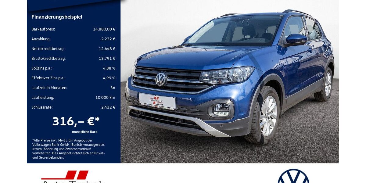 VW T-Cross 114.522 km 14.880 &euro; Wittenberge 19322