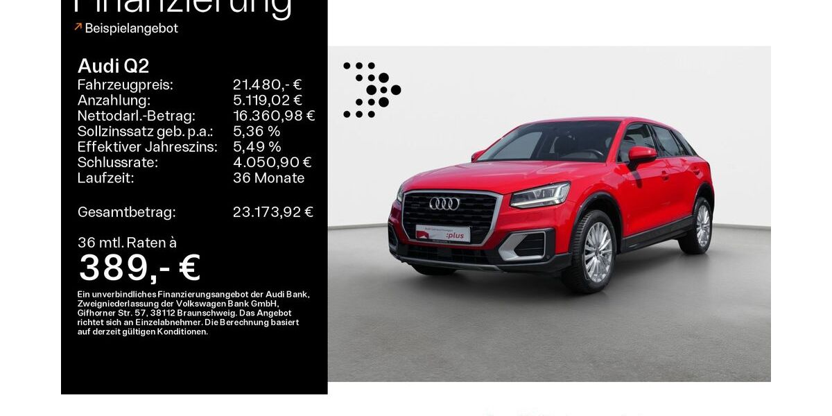 Audi Q2 83.000 km 21.480 &euro; Haßfurt 97437