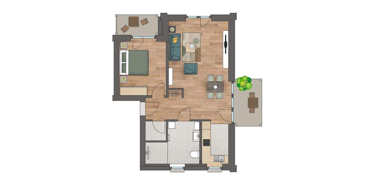 Etagenwohnung Ottersberg Fischerhude - 2 Zimmer, 75 m&sup2;, 295.000&euro; | Angebot:24483940