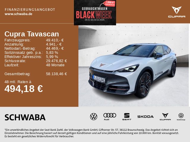 Cupra Tavascan 4.011 km 49.410 € Gersthofen 86368