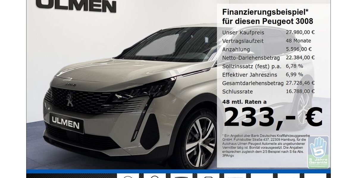 Peugeot 3008 11.514 km 26.880 &euro; Düsseldorf 40233