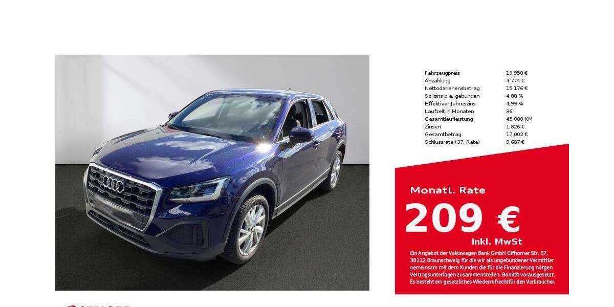 Audi Q2 23.650 km 19.950 &euro; Lübeck 23556