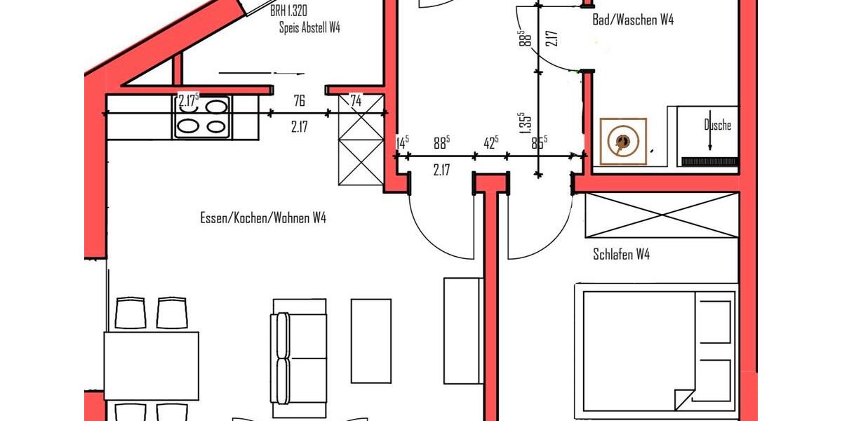 Erdgeschoßwohnung Ingolstadt Münchener Straße - 2 Zimmer, 60 m&sup2;, 970&euro; | Angebot:25305083