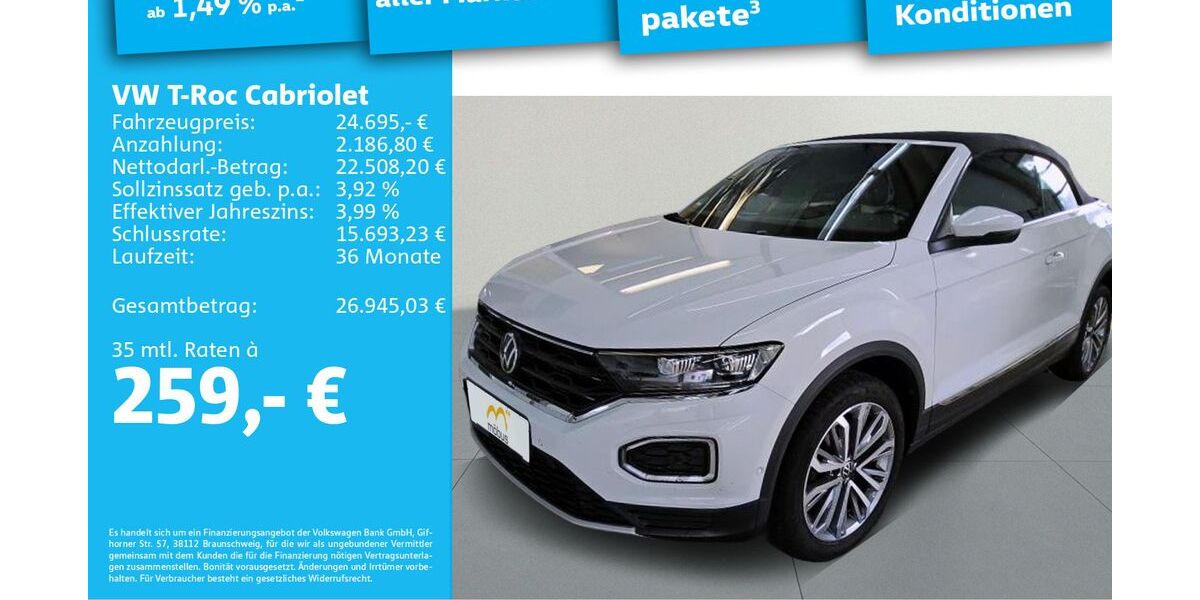VW T-Roc 59.296 km 24.695 &euro; Berlin 13088
