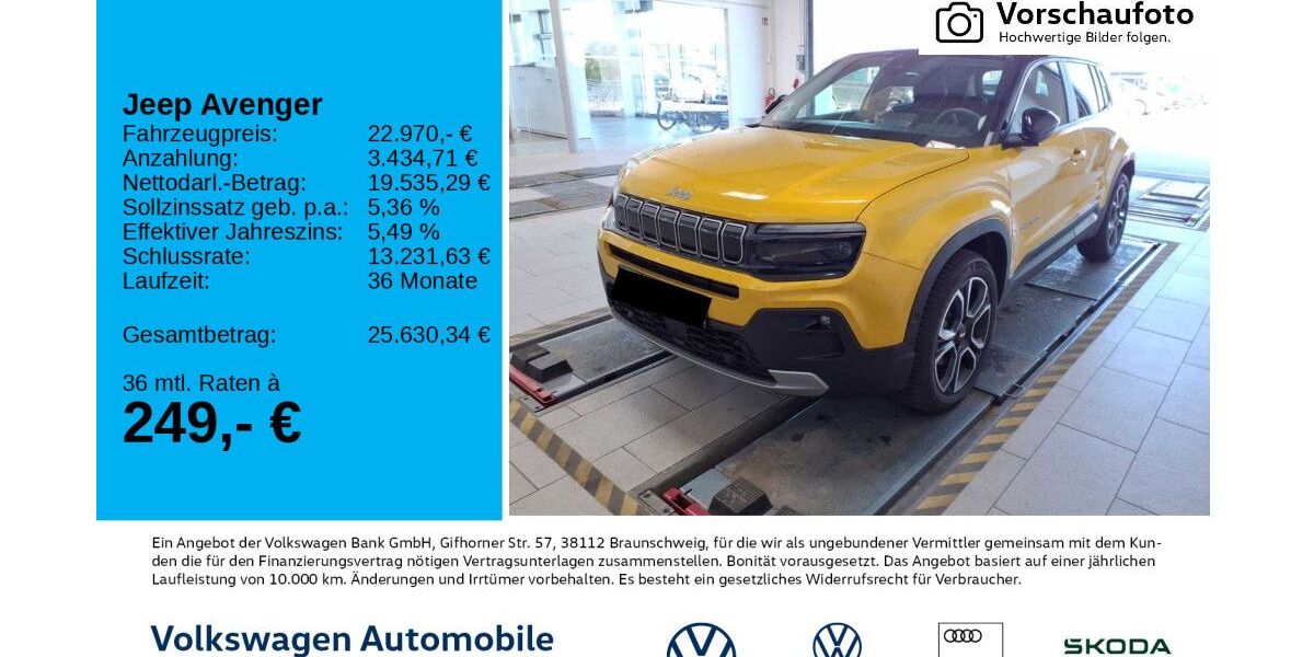 Jeep Avenger 18.226 km 22.970 &euro; Leipzig 04277