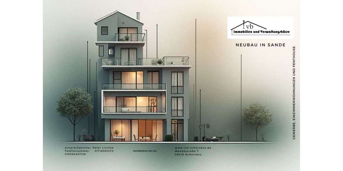 Etagenwohnung Sande Sanderbusch - 1 Zimmer, 32 m&sup2;, 140.000&euro; | Angebot:25446850