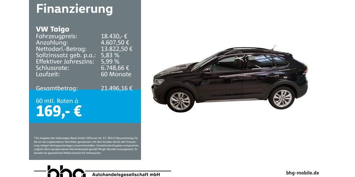 VW Taigo 15.919 km 18.430 &euro; Bühl 77815