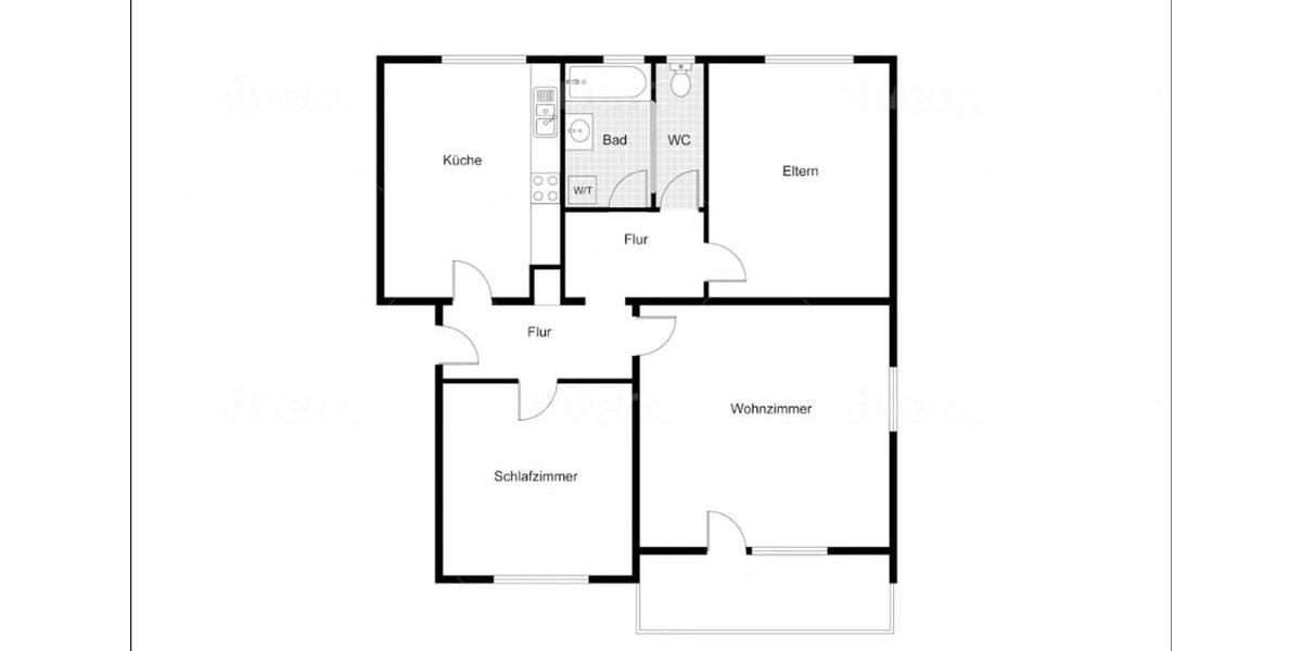 Etagenwohnung Sankt Leon-Rot Rot - 3 Zimmer, 81 m&sup2;, 339.000&euro; | Angebot:25326634