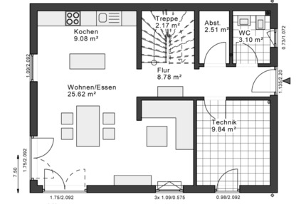 Haus Heringen (Werra) - 3 Zimmer, 119 m&sup2;, 1.270&euro; | Angebot:26163401