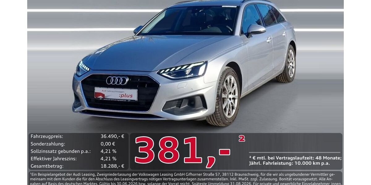 Audi A4 15.021 km 36.490 &euro; Ingolstadt 85057