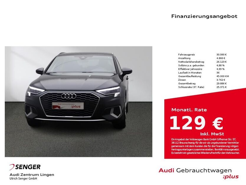 Audi A3 12.151 km 30.990 € Lingen 49809