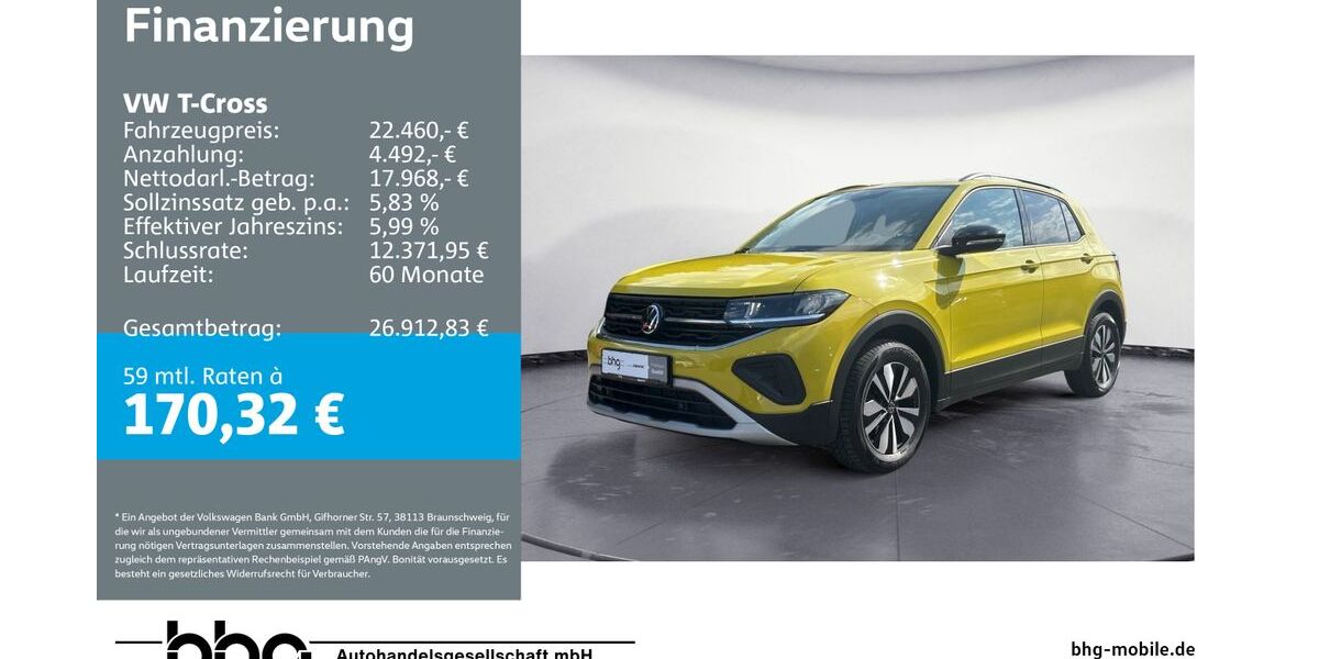 VW T-Cross 11.464 km 22.460 &euro; Balingen 72336