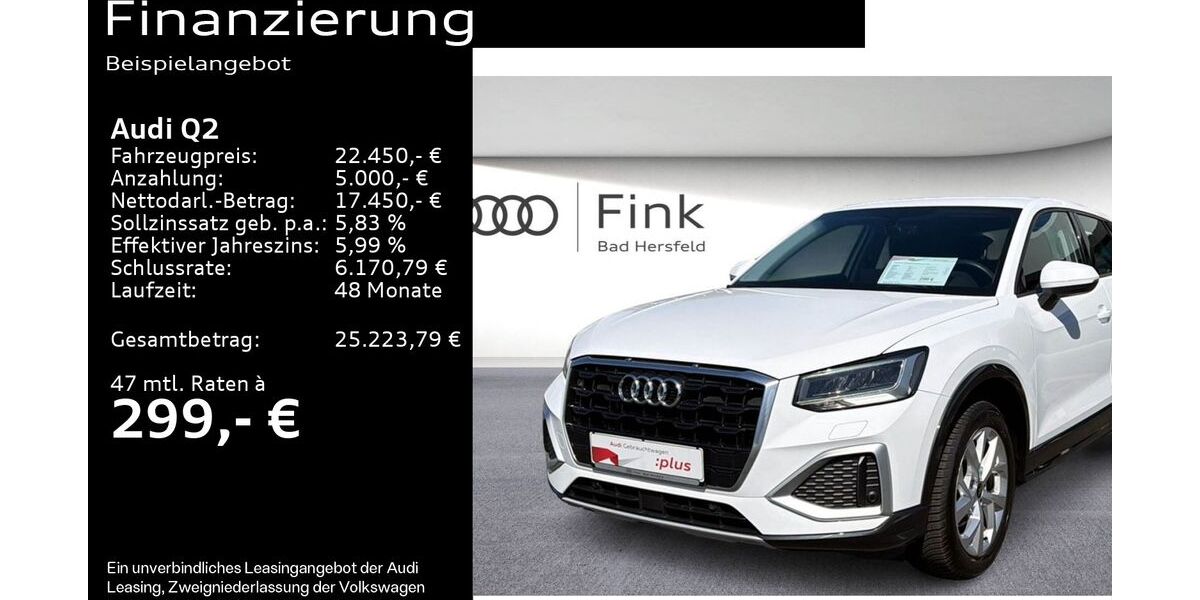 Audi Q2 72.250 km 22.450 &euro; Bad Hersfeld 36251