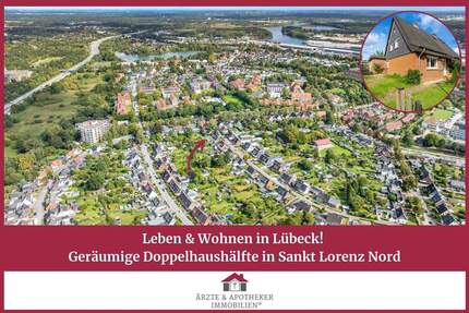 Leben & Wohnen in Lübeck! Geräumige Doppelhaushälfte in Sankt Lorenz Nord. 6 zimmer